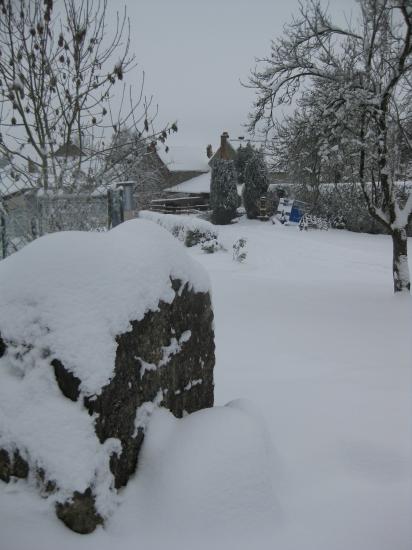 Le Rocher sous la neige