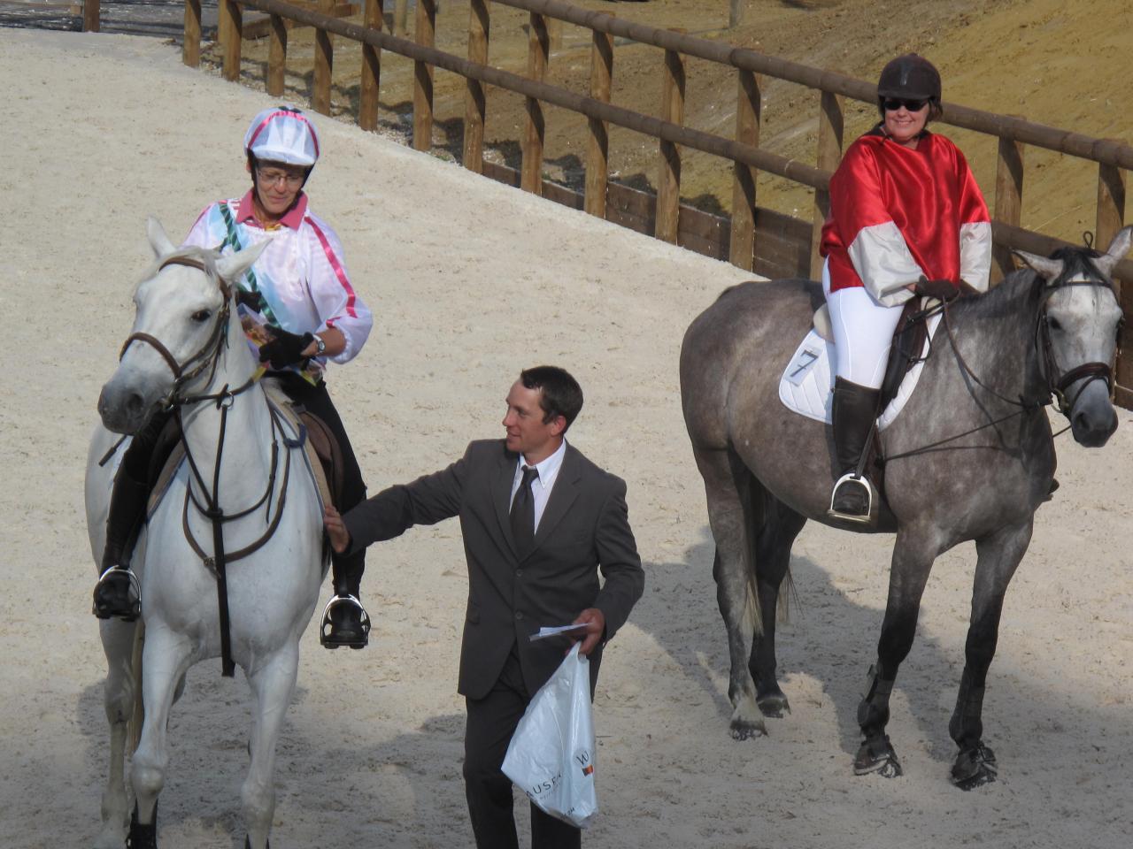 Remise des prix des jockeys! bravo a tous!!