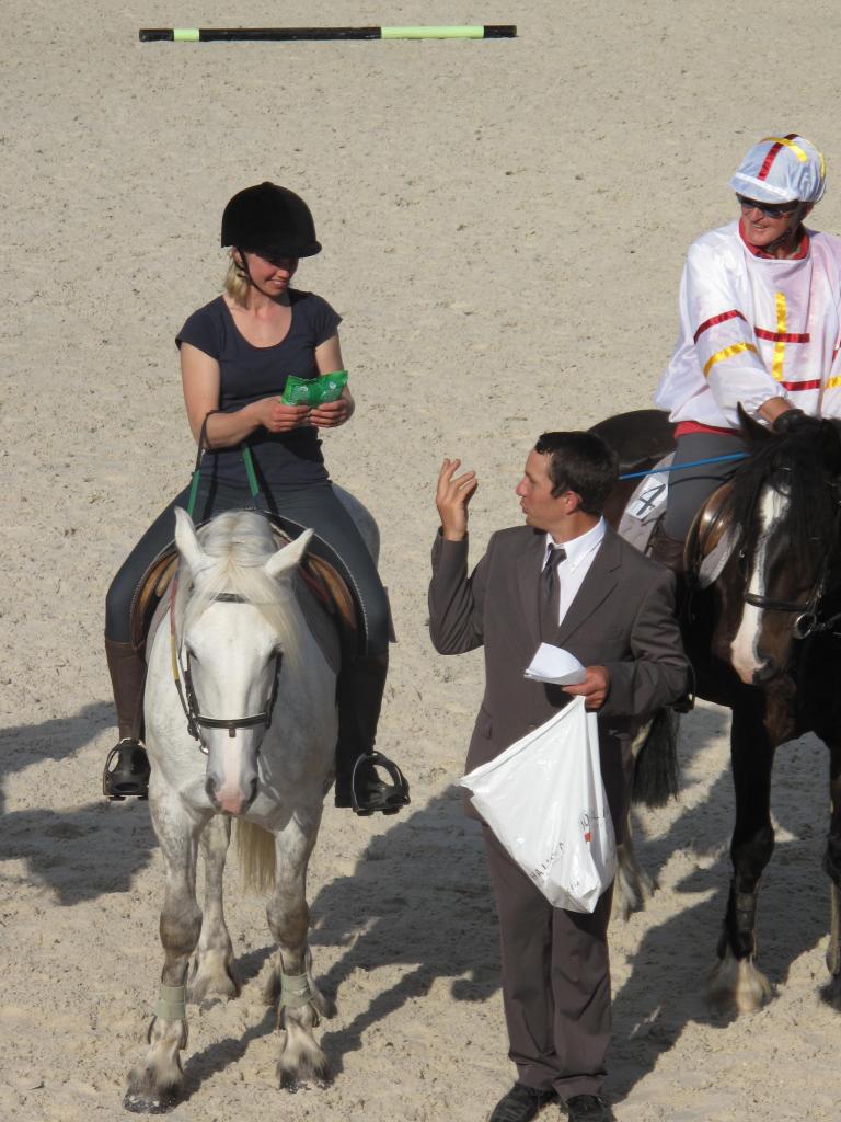 Remise des prix des jockeys! bravo a tous!!